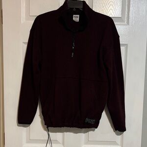 PINK 1/4 zip sweatshirt